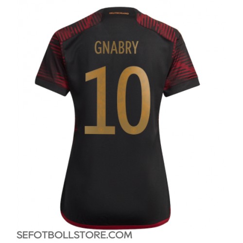 Tyskland Serge Gnabry #10 Replika Bortatröja Dam VM 2022 Kortärmad